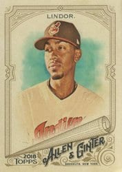 2018 Topps Allen & Ginter Base Set Francisco Lindor #210 card