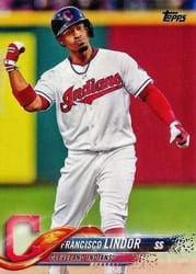 2018 Topps Base Set Francisco Lindor #10 card