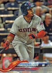 2018 Topps Base Set Francisco Lindor #10 card