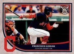 2018 Topps Big League Base Set Francisco Lindor #70 card