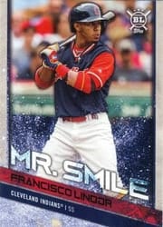 2018 Topps Big League Base Set Francisco Lindor #70b card