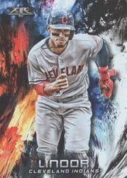 2018 Topps Fire Base Set Francisco Lindor #113 card