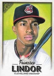 2018 Topps Gallery Base Set Francisco Lindor #162 card