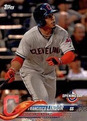 2018 Topps Opening Day Base Set Francisco Lindor #39 card