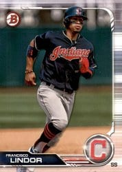 2019 Bowman Base Set Francisco Lindor #89 card
