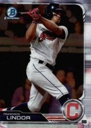 2019 Bowman Chrome Base Set Francisco Lindor #13 card