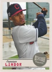 2019 Topps Archives Snapshots Base Set Francisco Lindor #AS-FL card