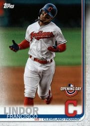 2019 Topps Opening Day Base Set Francisco Lindor #84 card