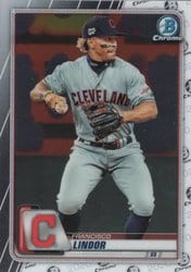 2020 Bowman Chrome Base Set Francisco Lindor #3 card