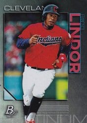 2020 Bowman Platinum Base Set Francisco Lindor #26 card