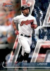 2020 Bowman's Best Base Set Francisco Lindor #44 card