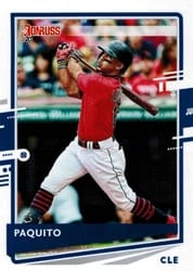 2020 Donruss Base Set Francisco Lindor #148b card