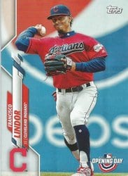 2020 Topps Opening Day Base Set Francisco Lindor #48 card