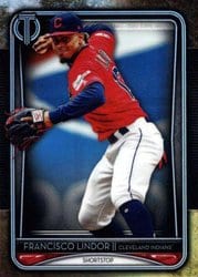 2020 Topps Tribute Base Set Francisco Lindor #72 card