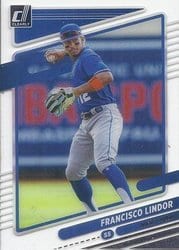 2021 Panini Chronicles Clearly Donruss Francisco Lindor #4 card