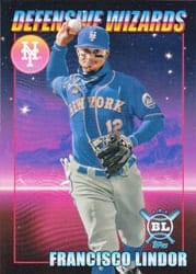 2021 Topps Big League Defensive Wizards Francisco Lindor #DW-5 card