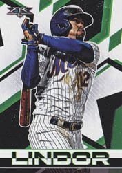 2021 Topps Fire Base Set Francisco Lindor #133 card