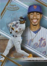 2021 Topps Gold Label Base Set Francisco Lindor #47 card
