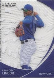 2022 Panini Chronicles Clear Vision Francisco Lindor #5 card