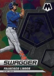 2022 Panini Mosaic Swagger Francisco Lindor #SW-1 card