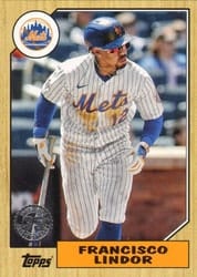 2022 Topps 1987 Topps Baseball (Series 1) Francisco Lindor #T87-85 card