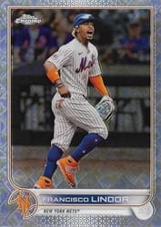 2022 Topps Chrome Logofractor Edition Base Set Francisco Lindor #107 card