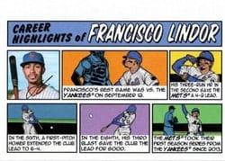 2022 Topps Heritage 1973 Topps Comics Francisco Lindor #73TC-33 card