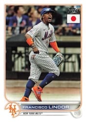 2022 Topps Japan Edition Base Set Francisco Lindor #109 card