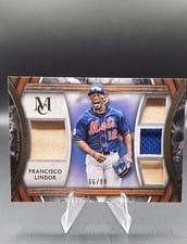 2022 Topps Museum Collection Single-Player Primary Pieces Quad Relics Francisco Lindor #SPPPQR-FL card