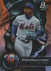 2023 Bowman Platinum Base Set Francisco Lindor #66 card
