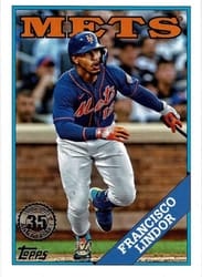 2023 Topps 1988 Topps Baseball (Series 1) Francisco Lindor #T88-36 card