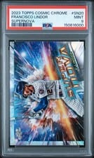 2023 Topps Cosmic Chrome Supernova Francisco Lindor #SN-20 card