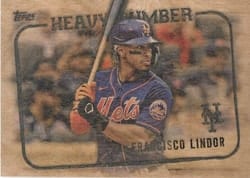 2023 Topps Heavy Lumber Francisco Lindor #HL-32 card