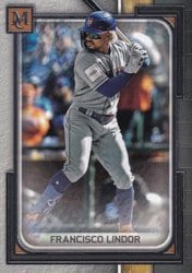 2023 Topps Museum Collection Base Set Francisco Lindor #66 card