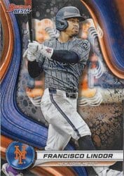 2024 Bowman's Best Base Set Francisco Lindor #42 card