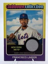 2024 Topps Heritage Clubhouse Collection Relic Francisco Lindor #CCR-FL card