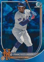 2025 Bowman Chrome Sapphire Edition Base Set Francisco Lindor #59 card