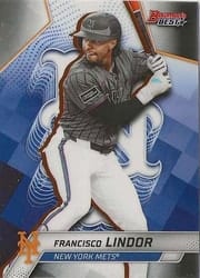 2025 Bowman's Best Base Set Francisco Lindor #58 card