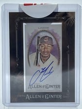 2025 Topps Allen & Ginter Framed Mini Autographs (Baseball) Francisco Lindor #MA-FL card