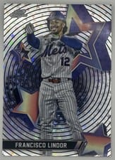 2025 Topps Cosmic Chrome StarFractor Francisco Lindor #SF-9 card