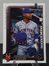 2025 Topps Dugout Peeks Francisco Lindor #DP-20 card