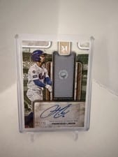 2025 Topps Museum Collection MLB Authenticated Relic Autographs Francisco Lindor #MLBRA-FL card