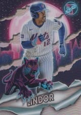 2025 Topps Pristine Prowlers Francisco Lindor #PRW-10 card