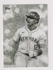 2025 Topps Update Keegan Hall Art Cards Francisco Lindor #KHAC-26 card