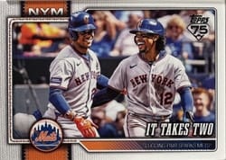 2026 Topps Base Set Francisco Lindor Combo Card #52 card