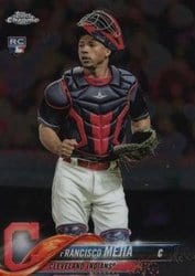 2018 Topps Chrome Base Set Francisco Mejia #92 card