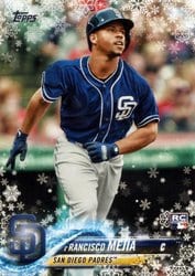 2018 Topps Holiday Base Set Francisco Mejia #HMW58 card