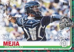 2019 Topps Holiday Base Set Francisco Mejia #HW105 card