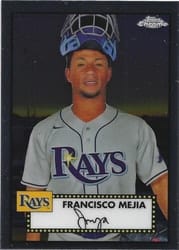 2021 Topps Chrome Platinum Anniversary Base Set Francisco Mejia #470 card