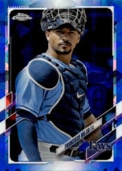 2021 Topps Chrome Sapphire Edition Base Set Francisco Mejia #248 card